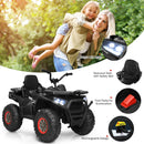 12V Kids Electric 4-Wheeler ATV Quad Ride-On Car with 2 Speeds MP3 and LED Lights Black Magic Cars 8