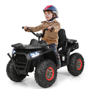 12V Kids Electric 4-Wheeler ATV Quad Ride-On Car with 2 Speeds MP3 and LED Lights Black Magic Cars 9