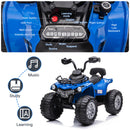 12V Kids Electric 4-Wheeler ATV Quad Ride-On Car with LED Lights and Music Blue Magic Cars 3