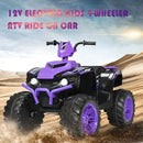 12V Kids Electric 4-Wheeler ATV Quad Ride-On Car with LED Lights Purple Magic Cars 2