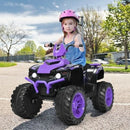 12V Kids Electric Purple 4-Wheeler ATV Ride-On Car with LED Lights Magic Cars 1