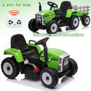 12V Battery-Powered Kids Electric Ride-On Tractor Toy with Trailer and Remote Control Magic Cars Variant 0