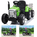 12V Battery-Powered Kids Electric Ride-On Tractor Toy with Trailer and Remote Control Magic Cars 2
