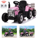 12V Battery-Powered Kids Electric Ride-On Tractor Toy with Trailer and Remote Control Magic Cars 5