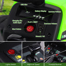 12V Battery-Powered Kids Electric Ride-On Tractor Toy with Trailer and Remote Control Magic Cars 7