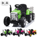 12V Battery-Powered Kids Electric Ride-On Tractor with Trailer and Remote Control Magic Cars 3