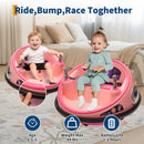 12V Children’s Electric Bumper Car - 360° Spinning Ride-On Toy with Remote Control, LED Lights, and Music Magic Cars 3