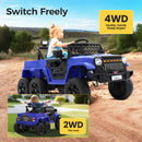 12V Electric Ride-On Car for Kids with 6 Wheels and Parent Remote Control, Ages 3-10 Magic Cars 4