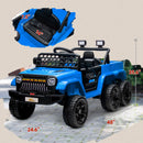 12V Kids Electric Car with 2WD/4WD Switch, Remote Control and Blue Lights Magic Cars 1