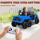 12V Kids Electric Car with 2WD/4WD Switch, Remote Control and Blue Lights Magic Cars 6