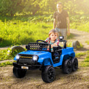 12V Kids Electric Car with Switchable 2WD/4WD, Remote Control and Lights, Blue Magic Cars 1