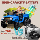 12V Kids Electric Car with Switchable 2WD/4WD, Remote Control and Lights, Blue Magic Cars 7