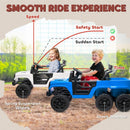 12V Kids Electric Car with Switchable 2WD/4WD, Remote Control and Lights, Blue Magic Cars 9