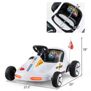 12V Electric Ride-On Go Kart for Kids with Remote Control and Music - White Magic Cars 3