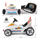 12V Kids Electric 4-Wheel Ride-On Go-Kart with Remote Control, Blue, Ages 3-8 Magic Cars 12