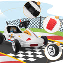 12V Kids Electric 4-Wheel Ride-On Go-Kart with Remote Control, Blue, Ages 3-8 Magic Cars 13