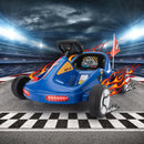 12V Kids Electric 4-Wheel Ride-On Go-Kart with Remote Control, Blue, Ages 3-8 Magic Cars 15