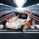 12V Kids Electric 4-Wheel Ride-On Go-Kart with Remote Control, Blue, Ages 3-8 Magic Cars 16