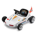 12V Kids Electric 4-Wheel Ride-On Go-Kart with Remote Control, Blue, Ages 3-8 Magic Cars 1