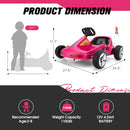 12V Kids Electric 4-Wheel Ride-On Go-Kart with Remote Control, Blue, Ages 3-8 Magic Cars 21