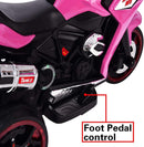 12V Electric Kids Motorcycle Pink 3-6 Years 3.5 km/h Adjustable Size 43-55 Inch Magic Cars 2
