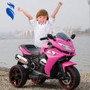 12V Kids Electric 3-Wheel Ride-On Motorcycle Toy with LED Lights for Ages 3-8 Magic Cars 3