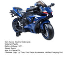 12V Kids Electric Ride-On Dirt Bike Motorcycle with LED Lights 9mph Magic Cars 14