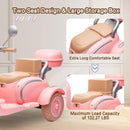 12V Kids Electric Dual Motor Ride-On Tricycle Toy with Bluetooth Music Magic Cars 18