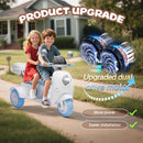 12V Kids Electric Dual Motor Ride-On Tricycle Toy with Bluetooth Music Magic Cars 26