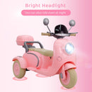 12V Electric Kids 3-Wheeler Ride-On Motorcycle Tricycle 2-Seater with Remote Control Magic Cars 1