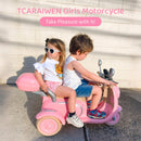 12V Electric Kids 3-Wheeler Ride-On Motorcycle Tricycle 2-Seater with Remote Control Magic Cars 5