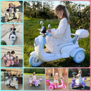 12V Electric Kids 3-Wheeler Ride-On Motorcycle Tricycle 2-Seater with Remote Control Magic Cars 7