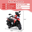 12V Battery-Powered Kids Electric Ride-On Motorcycle with Music Magic Cars 18