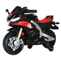 12V Kids Electric Ride-On Motorcycle Toy with Bluetooth Music, Auxiliary Wheels, and LED Lights Magic Cars Variant 0