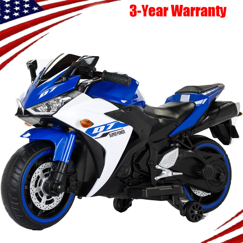 12V Kids Electric Motorcycle Ride on Toys Car with Training