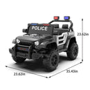 12V Electric Police Car for Kids with Parental Remote Control Magic Cars 1