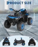 12V Electric Ride-On ATV for Kids with Remote Control, Spring Suspension, LED Lights, and Wireless Music Magic Cars 5