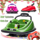 12V Kids Electric Ride-On Bumper Car with 360° Spinning and Remote Control Magic Cars 8