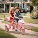 12V Kids Electric Ride-On Tricycle Motorcycle with Bluetooth and LED Lights Magic Cars 7
