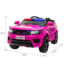12V Kids Electric Ride-On Police SUV Truck Toy with Remote Control and Music Magic Cars 1