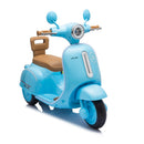 Blue 12V Electric Ride-On Scooter for Kids with 3 Wheels, LED Lights, and Bluetooth Music Magic Cars Variant 0