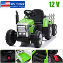 12V Kids Electric Ride On Tractor with Remote Control and Trailer, Battery Powered Toy Vehicle Magic Cars 0