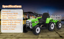 12V Kids Electric Ride-On Tractor with Detachable Trailer and Remote Control Magic Cars 6