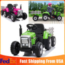 12V Kids Electric Ride-On Tractor Toy with Trailer, 3-Speed and Remote Control, 25W Magic Cars 1
