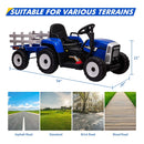 12V Kids Electric Ride-On Tractor with Trailer Battery Powered Car Toy and Remote Control Magic Cars 28