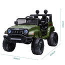 12V Kids Electric Ride-On Truck with Remote Control, Bluetooth, and MP3 Player - Green Magic Cars 1