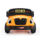 12V Kids Electric School Bus with Remote Control, 2 Seats and LED Lights, Orange Magic Cars 3