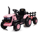 12V Kids Electric Ride-On Tractor with Trailer and Remote Control Toy Car for Toddlers Magic Cars 4