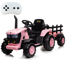 12V Kids Electric Ride-On Tractor with Trailer and Remote Control Toy Car for Toddlers Magic Cars 9