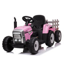 12V Electric Kids Tractor with Trailer Toddler Ride-On Car and Remote Control Magic Cars 11